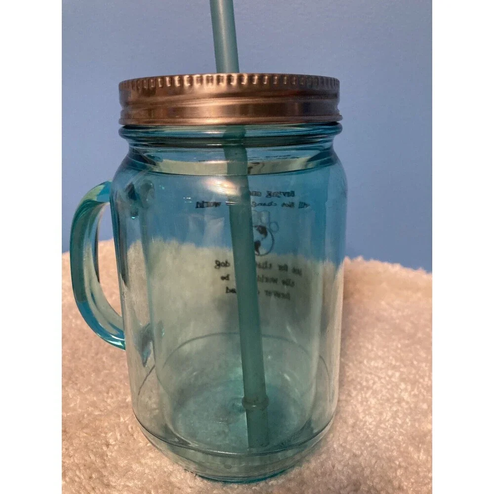 Dog Speak Mason Jar Styled Insulated 20 oz Mug - Saving One Dog...